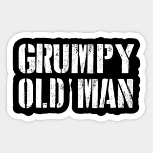 grumpy old man Sticker